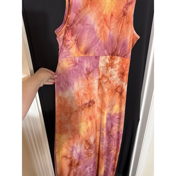 One World Sleeveless Boho Maxi Dress Medium Gypsy Fairy hippie sun‎ beaded - Picture 6 of 6